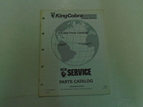 Buy 1988 OMC Cobra Stern Drives Parts Catalog, 2.3 Models In Rancho