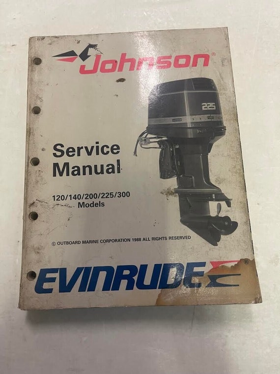1989 Johnson Evinrude 120 140 200 225 300 Models S