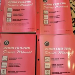 2008 Suburban Tahoe Avalanche Escalade Yukon Denali Service Shop Repair Manual