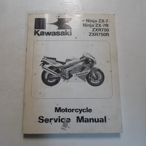 1991 1992 Kawasaki Ninja ZX-7 ZX-7R ZXR750 ZXR750R Service Shop Repair Manual x