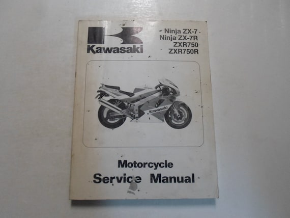 1991 1992 Kawasaki Ninja ZX-7 ZX-7R ZXR750 ZXR750R Service