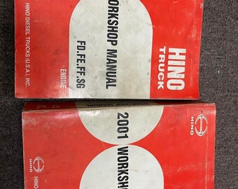 2001 Hino LKW Fd Fe Ff Sg Werkstatt Service Reparatur Werkstattanleitung Set Oem