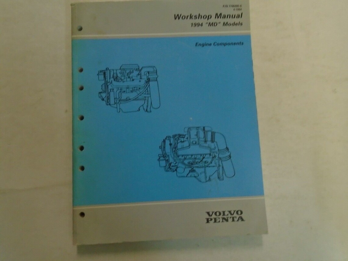 Volvo Penta Manual md Models Engine Etsy
