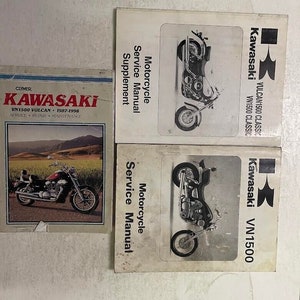 1987 1988 1989 1993 1996 1998 Kawasaki VN1500 Servicereparatiewerkplaatshandleiding OEM-set