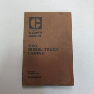 Caterpill 1160 Diesel-LKW-Motorteilebuch Handbuch UEG0205S FABRIK x