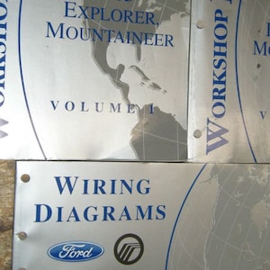 2005 Ford Explorer Mercury Mountaineer Suv Service Shop Repair Manual Set Ewd