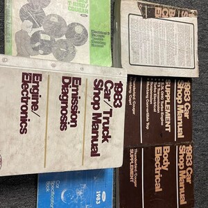 1983 Ford Thunderbird & Mercury Cougar Service Werkstatt Reparatur Werkstatt Handbuch Set
