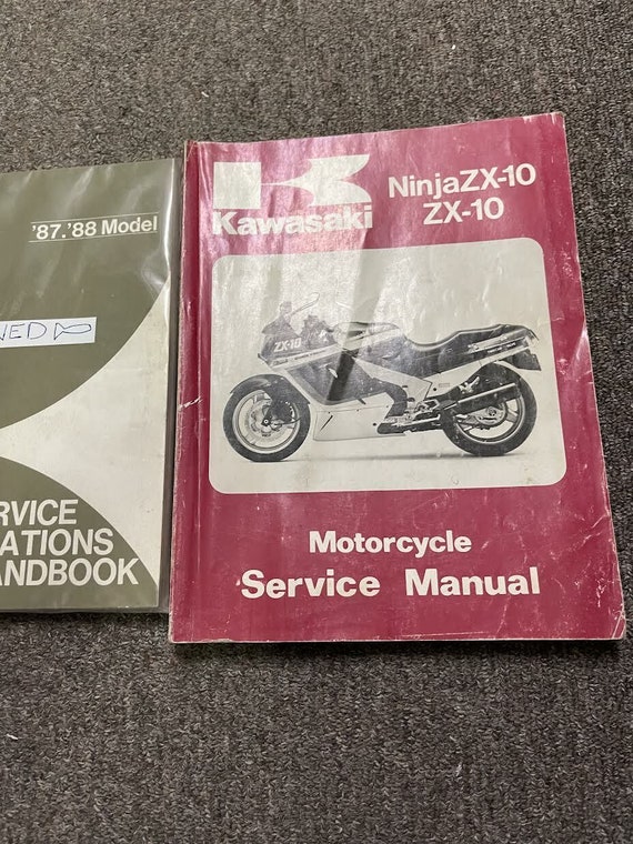 1988 Kawasaki Ninja Zx-10r Motorcycle Service Repair Shop
