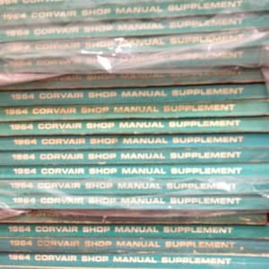 1964 Chevrolet Chevy Corvair & Corvair 95 Service Repair Shop Manual Supplement