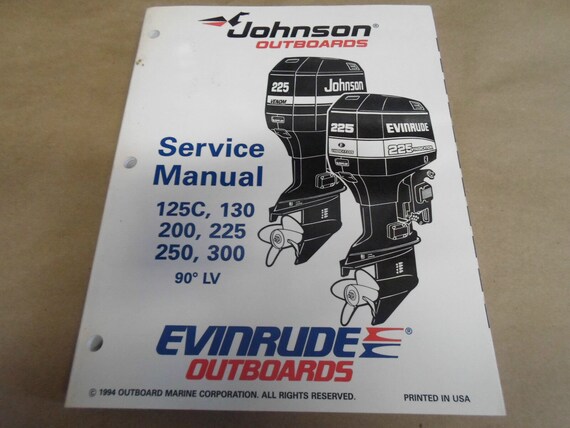 1995 Johnson Evinrude 125C 130 200 225 250 300 Se… - image 1