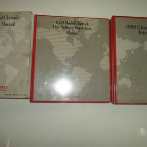 1989 Daihatsu Charade Service Repair Manual 3 Volume Set Water Damaged Oem 89