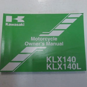 2008 Kawasaki KLX140 KLX140L Motorrad Bedienungsanleitung FABRIK Soem