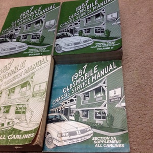 1987 Oldsmobile Firenza Delta 88 Ninety Eight Calais Ciera Service Shop Manual