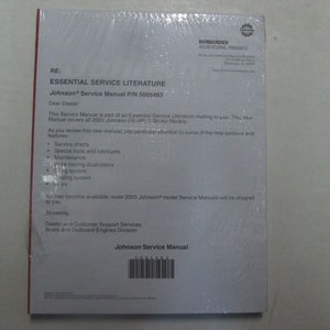 2003 Johnson Outboard Service Repair Shop Manual ST 2 Stroke 55 HP 5005483 ***