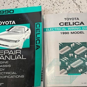1990 Toyota Celica Service Repair Shop Workshop Manual Set W EWD + Transaxle BK