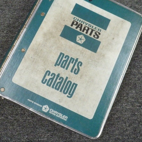 Car Parts Catalogs Etsy