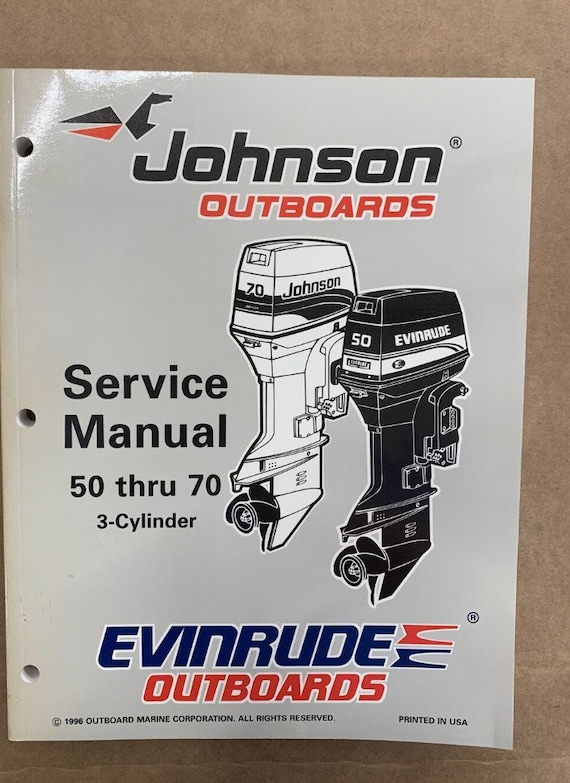 1997 Johnson Evinrude Outboards 40 thru 70 3 Cylin