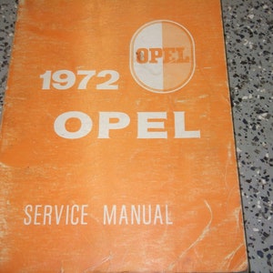 1972 Opel Gt & 1900 Service Shop Repair Workshop Manual Book Factory Oem 72