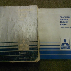 1991 Mitsubishi Mirage Service Repair Shop Manual 2 Vol Set Factory Oem Book 91