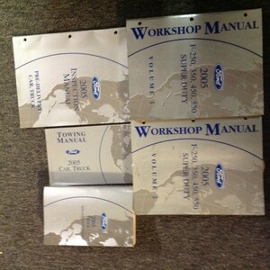 2005 Ford Truck F-250 F250 350 450 550 Service Shop Repair Manual Set Factory