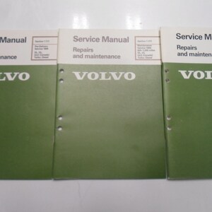 1984 Volvo Dl Gl Gle Canada Turbo Diesel Repairs Maintenance Service Manual Set