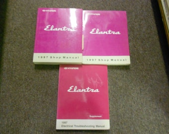 Ensemble de manuels d'atelier pour atelier de réparation de service HYUNDAI ELANTRA 1997