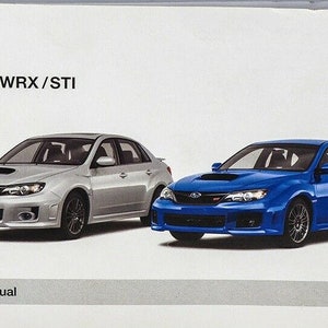 2013 Subaru Impreza wrx / sti Besitzer Besitzer Handbuch Original Soem-Fabrik