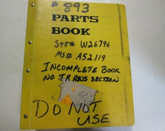 Komatsu WA600-3 Parts Catalog Manual Guide Factory OEM Book Used Wear