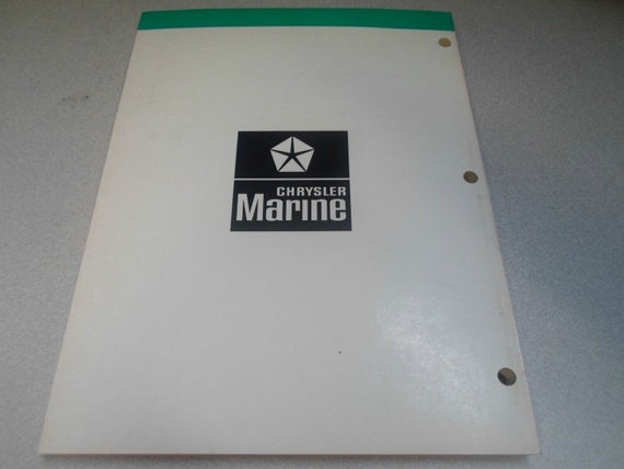 1981 Chrysler Outboard Service Manual 55 HP OEM B… - image 9