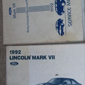 1992 Lincoln Mark Vii Service Werkstatt Handbuch Fabrik Buch Oem 92 Set W Ewd