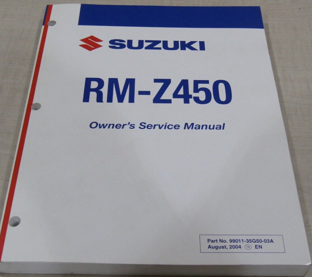 Suzuki RM-Z450 Owners Shop Service Repair Manual OEM 99011-35G50