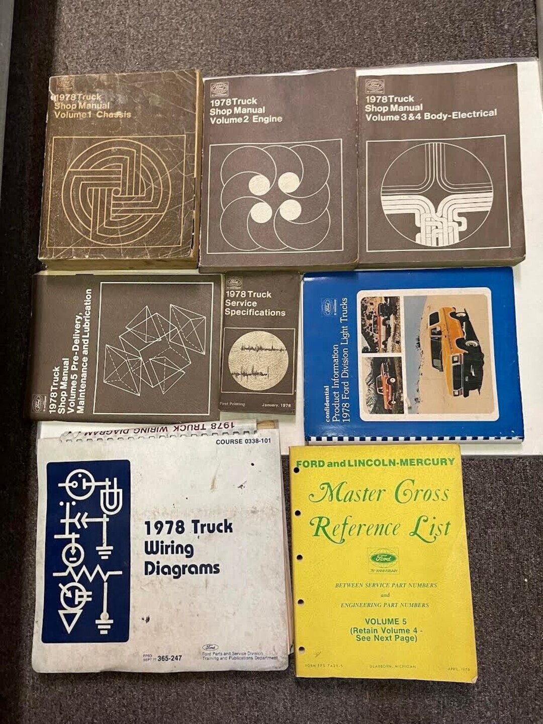 1978 Ford Truck Trucks Service Shop Repair Manual Set Etsy