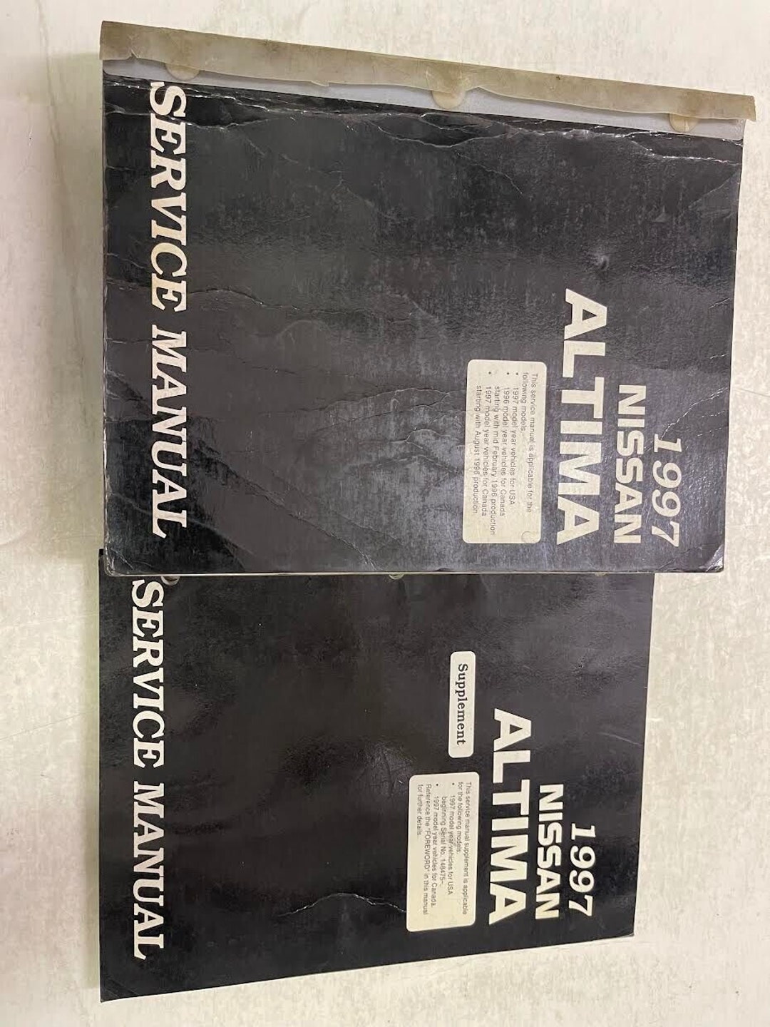 1997 Nissan Altima Service Shop Taller Manual de reparación Oem Set W ...