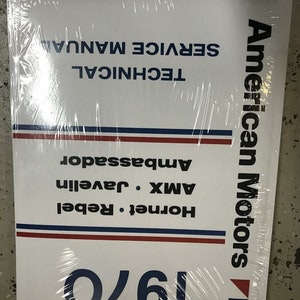 1970 AMC Hornet Rebel AMX Javelin Ambassador Service Werkstatt Reparaturanleitung NEU