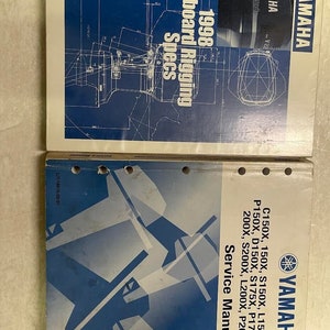 1998 Yamaha Outboard Two Stroke Jet Drive Service Manual LIT-18616-02-01 Set