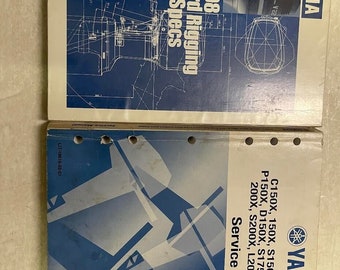 Ensemble de manuels d'entretien pour moteurs hors-bord deux temps Yamaha LIT-18616-02-01, 1998