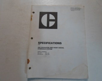 Caterpillar 245 Excavator Front Shovel Hydraulic System Specifications Manual***