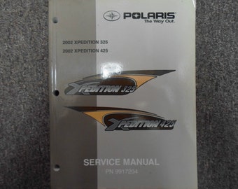 2002 Polaris Xpedition 323 425 Atv Quad Service Shop Repair Manual Oem