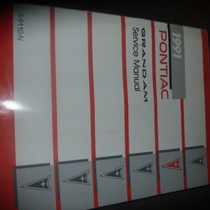 1991 Pontiac Grand Am Service Shop Repair Manual OEM GM PONTIAC 1991