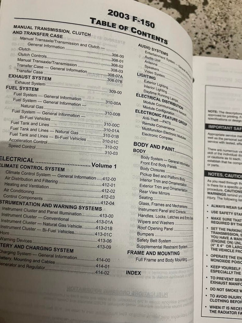 2003 Ford F150 F150 TRUCK Service Shop Repair Manual Set W Etsy