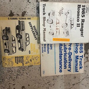 1985 Ford Ranger Bronco Ii Truck Service Shop Repair Manual Set