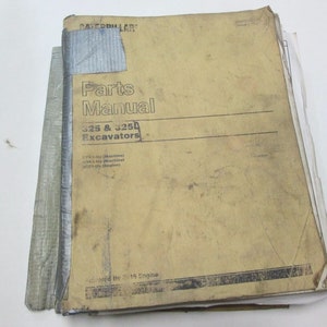 Caterpillar 325 325L Excavators 8Yk1 8Nk1 98Z1 Parts Manual Damaged Stained Oem