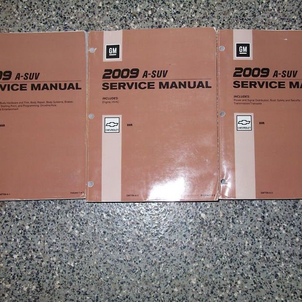 2009 GM Chevrolet Chevy HHR Service Repair Shop Workshop Manual Set NEW 2009