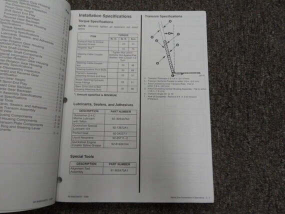 1997 Mercruiser Technicians Handbook Sterndrive U… - image 5