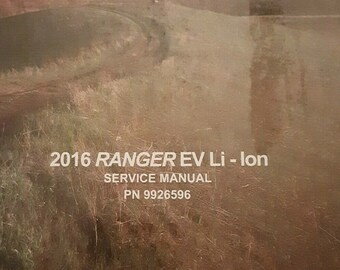 2016 Polaris EV Li- Ion Service Repair Shop Manual OEM Factory 9926596