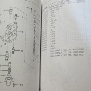 May include: A diagram showing the parts of a control valve assembly. The diagram includes a parts list with numbers corresponding to the parts in the diagram. The parts include a valve assembly, a spool, a ball, a retainer, a case, a bolt, and an O-ring.