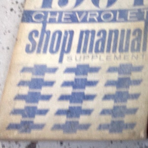 1964 GM シボレー シボレー ショップ サービス修理マニュアル 補足 64