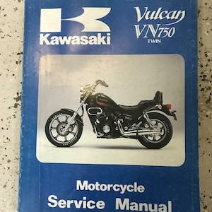 1985 1987 1988 1990 Kawasaki Vulcan VN750 Twin Service Reparatiewerkplaats Handleiding OEM