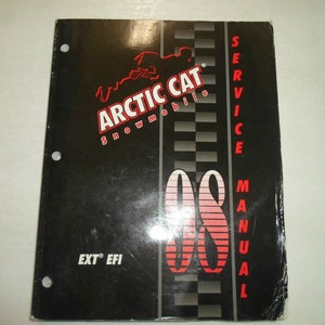 1998 Arctic Cat Ext Efi Service Repair Shop Manual Factory Oem 98 Water Damaged
