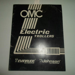 1991 Omc Johnson Evinrude Outboards Electric Trollers Manual Worn Factory Oem 91